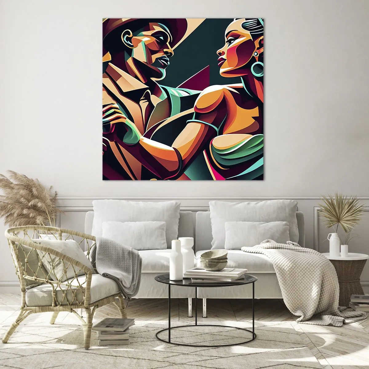 Obraz na skle - V rytme srdca - 60x60 cm