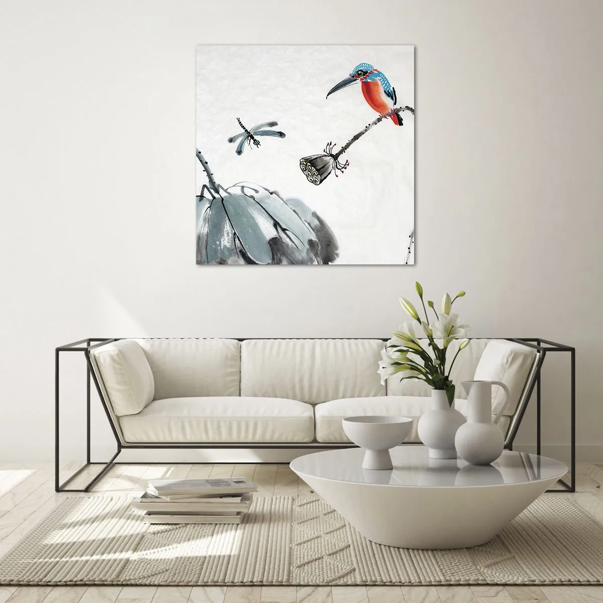 Obraz na skle - Život lúky - 50x50 cm