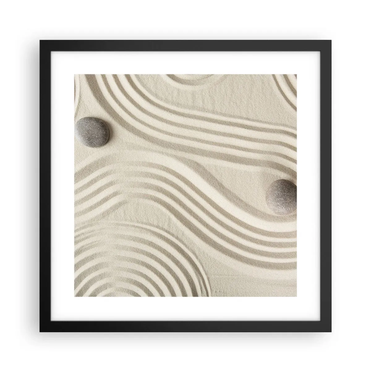 Plagát v čiernom ráme - Dotyk tepla - 40x40 cm