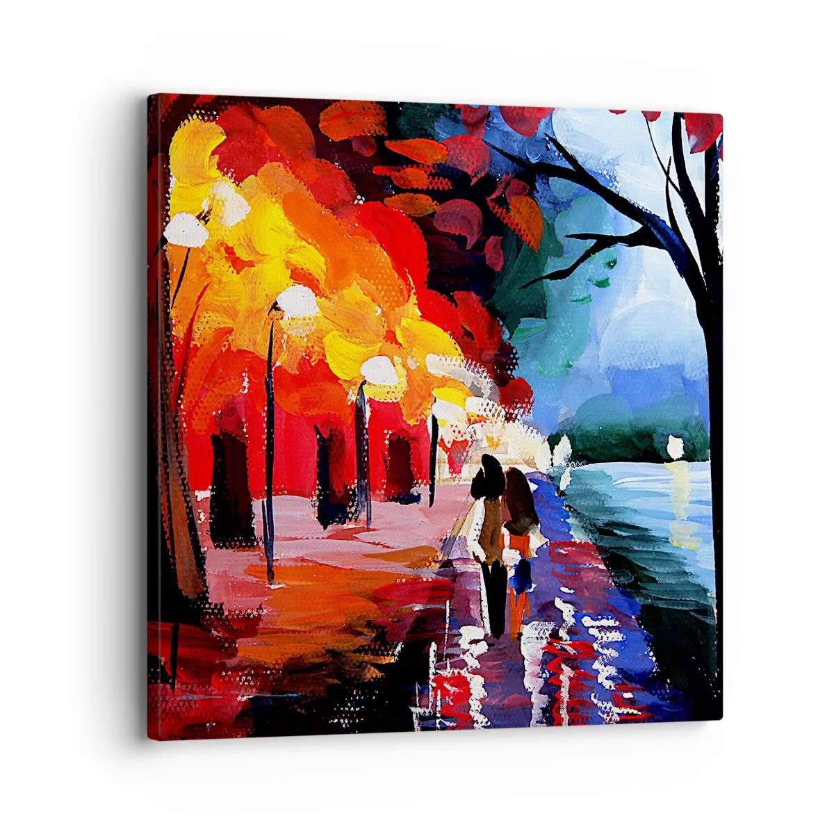 Obraz na plátne - Horúca jeseň v parku - 30x30 cm