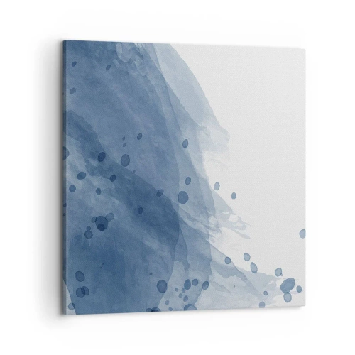 Obraz na plátne - Modrý tyl - 60x60 cm