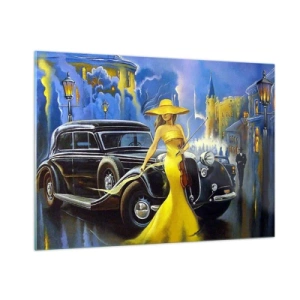 Obraz na skle - Nokturno pre husle a lásku - 100x70 cm