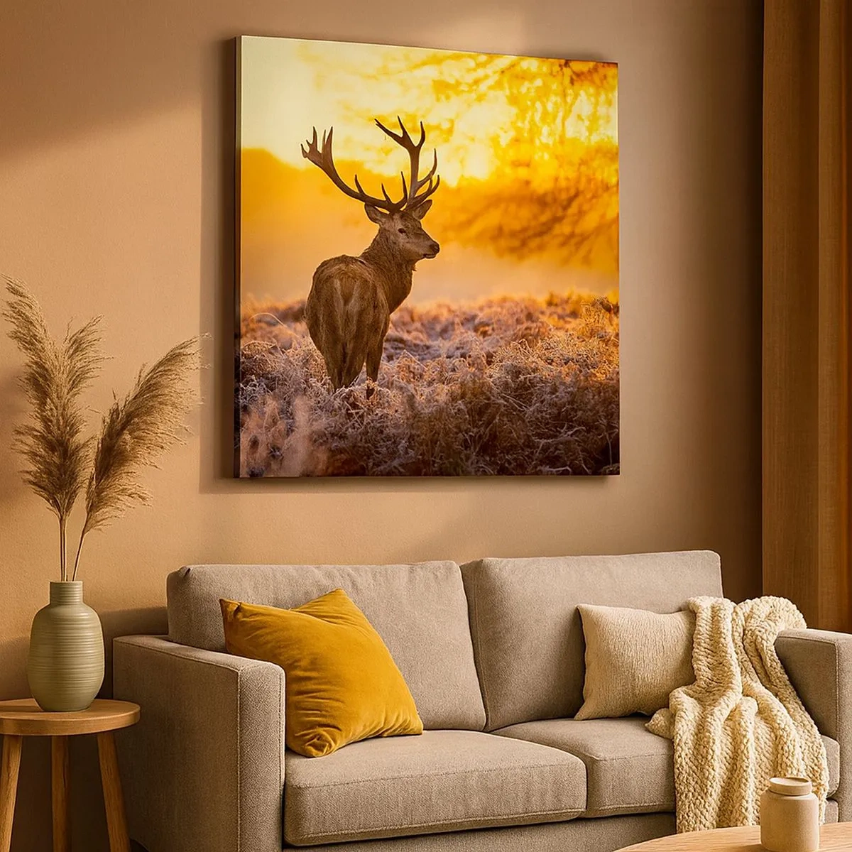 Obraz na plátne - Kráľ jesenného lesa - 30x30 cm