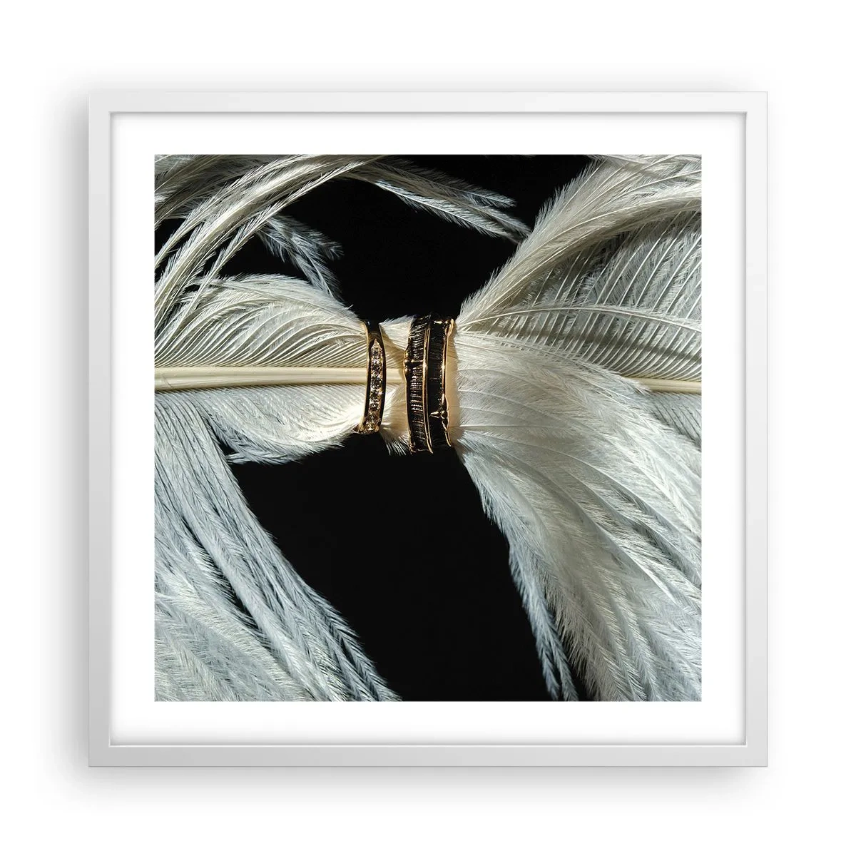 Plagát v bielom ráme - …a neopustím ťa…. - 50x50 cm