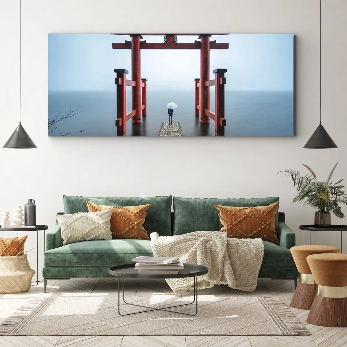 Obraz na plátne - Japonské zamyslenie - 160x50 cm