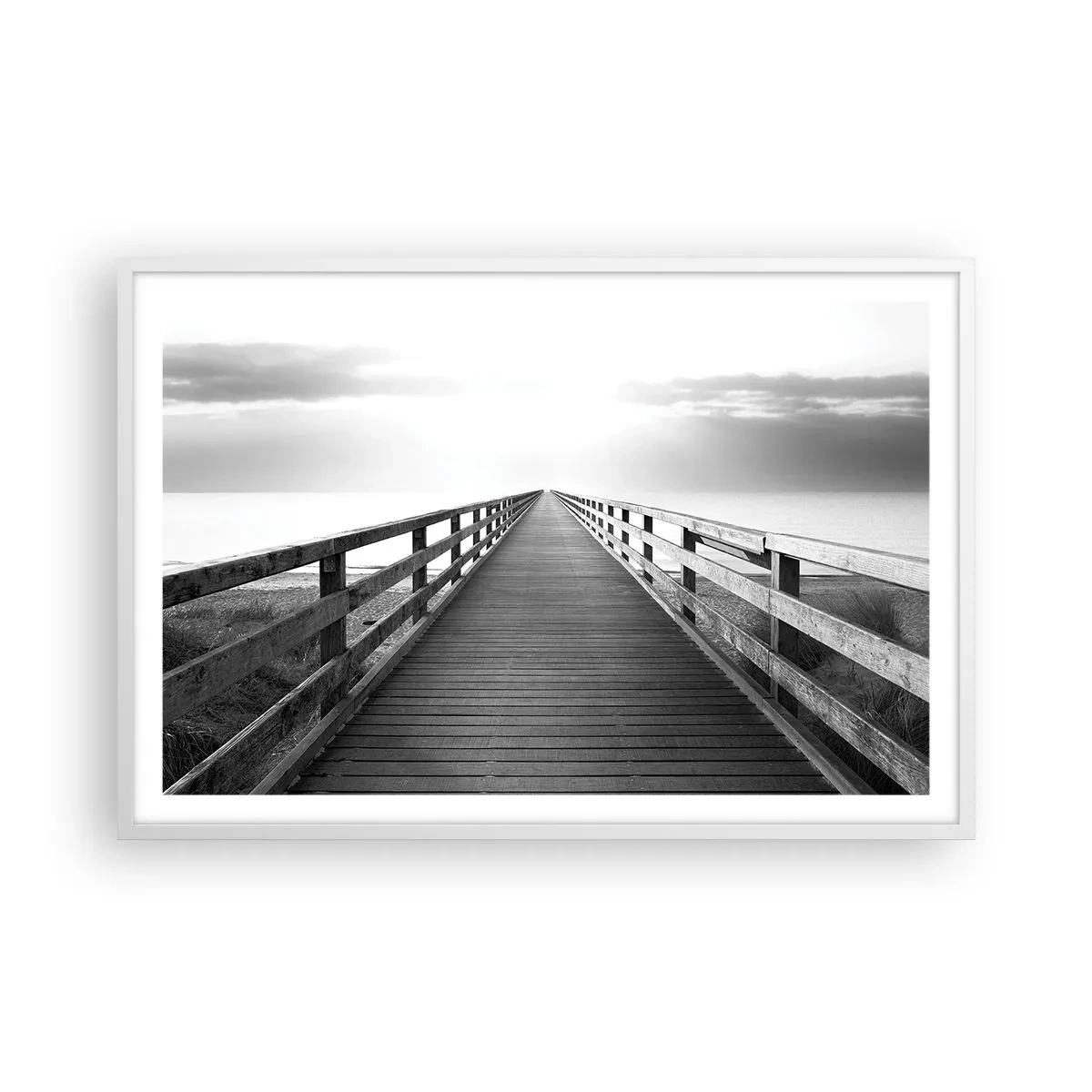 Plagát v bielom ráme - Do diaľky… - 91x61 cm