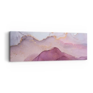 Obraz na plátne - Fialové a ľalové vlny - 90x30 cm