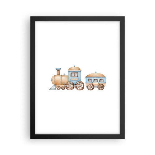 Plagát v čiernom ráme - Na dráhe stojí… - 30x40 cm