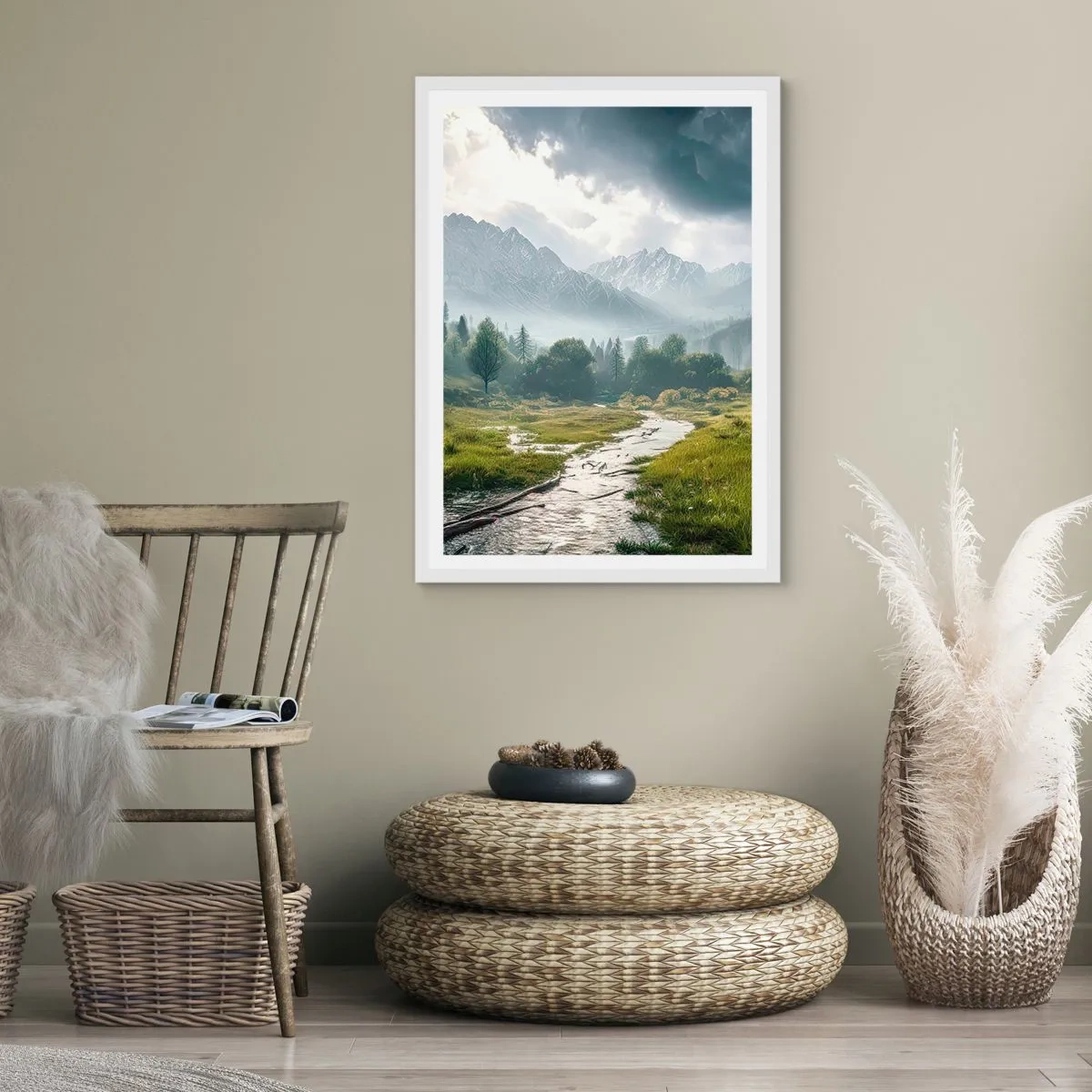 Plagát v bielom ráme - Tam a späť - 30x40 cm