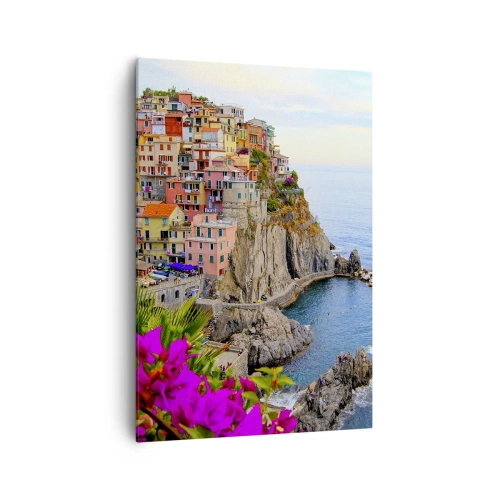 Obraz na plátne - Usmievavé mesto - 70x100 cm