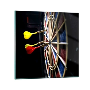 Obraz na skle - Presný zásah - 40x40 cm