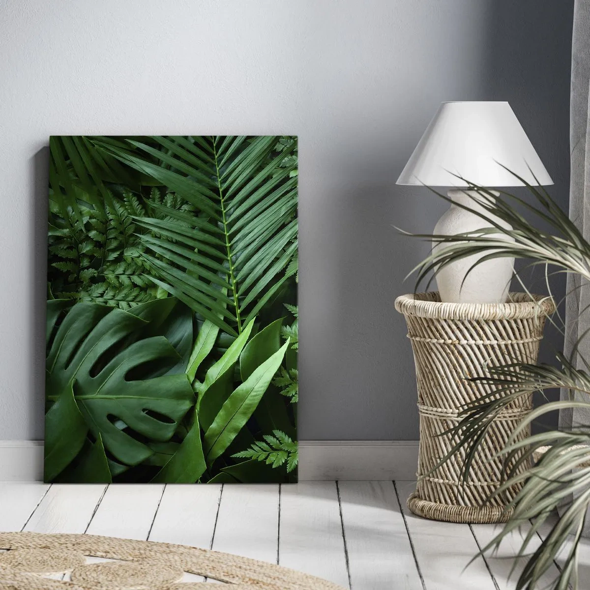 Obraz na plátne - Objaté v zeleni - 50x70 cm