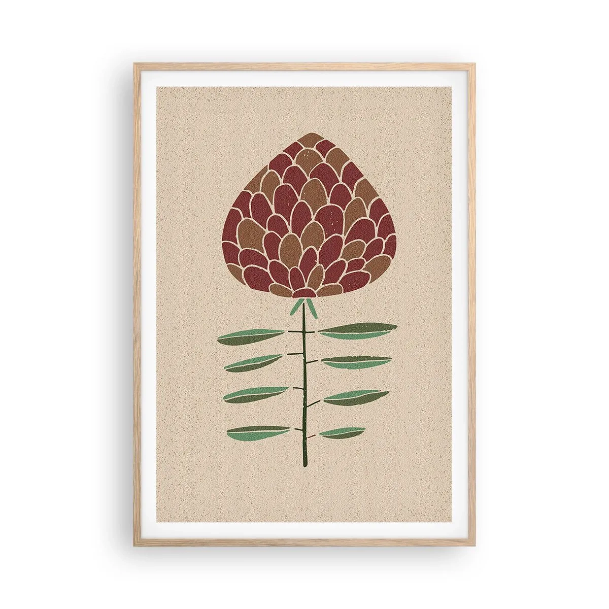 Plagát v ráme zo svetlého duba - Šéf šéfov - 70x100 cm