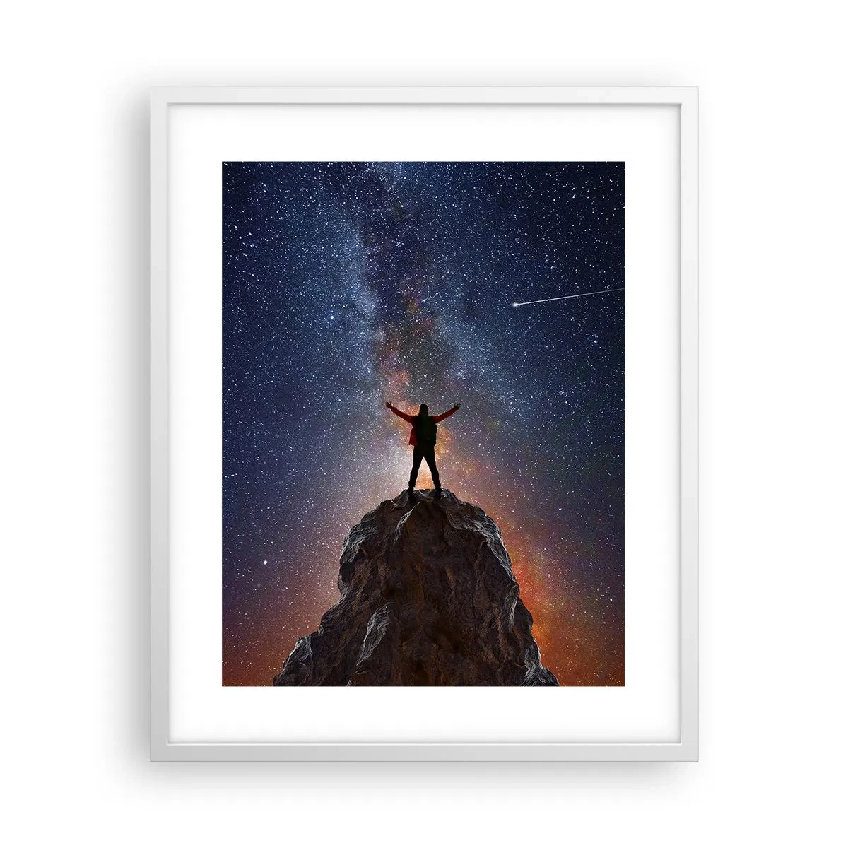 Plagát v bielom ráme - Sila je so mnou! - 40x50 cm