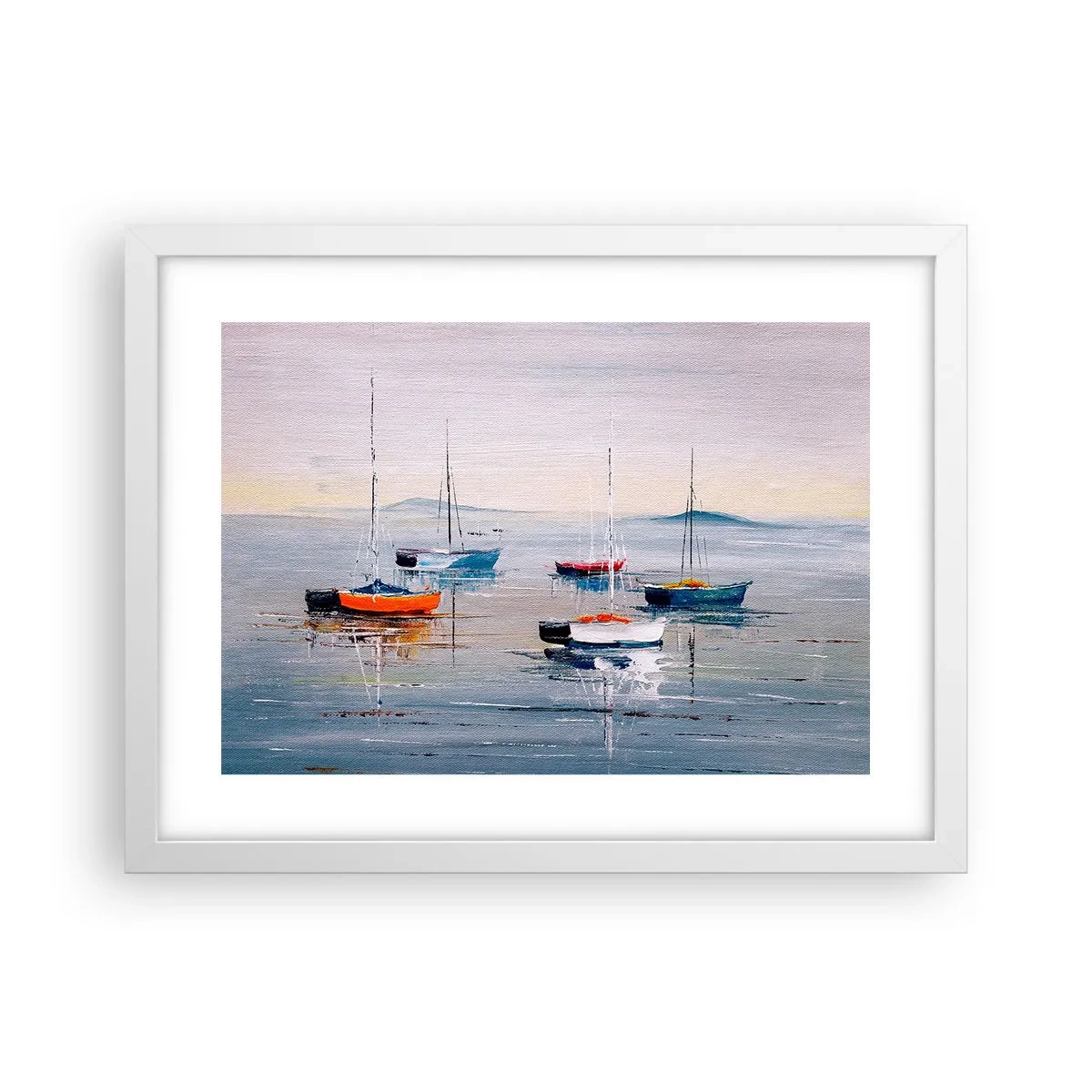 Plagát v bielom ráme - Zaslúžený odpočinok - 40x30 cm