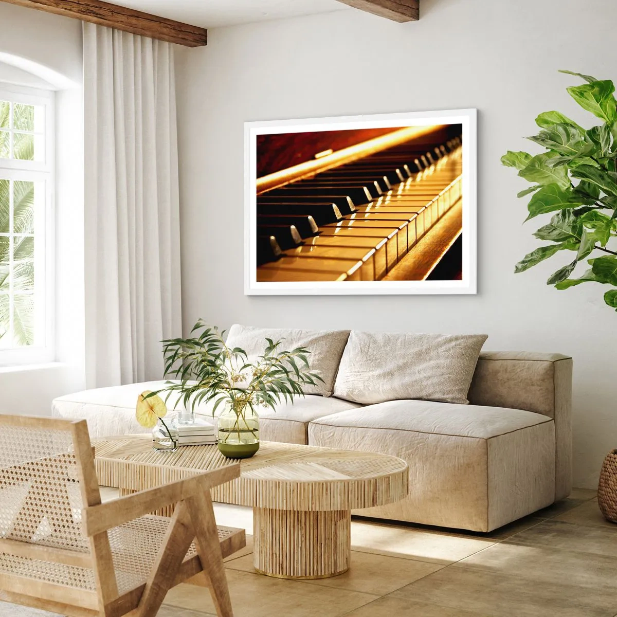 Plagát v bielom ráme - Neobmedzené možnosti - 100x70 cm