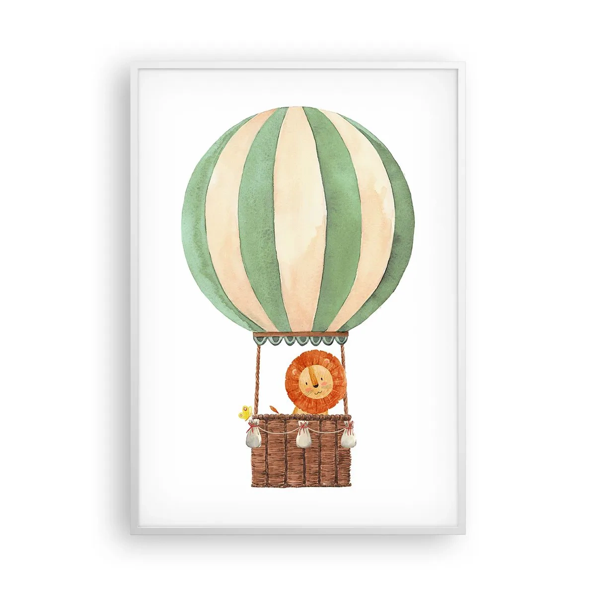 Plagát v bielom ráme - Leonove cesty - 70x100 cm