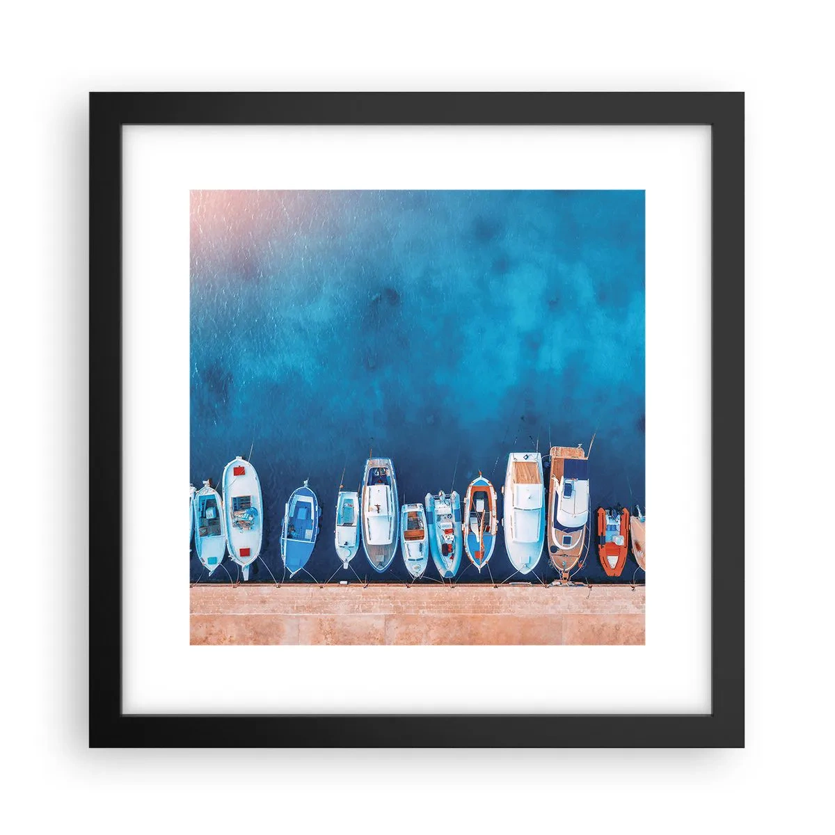 Plagát v čiernom ráme - V rade za sebou - 30x30 cm