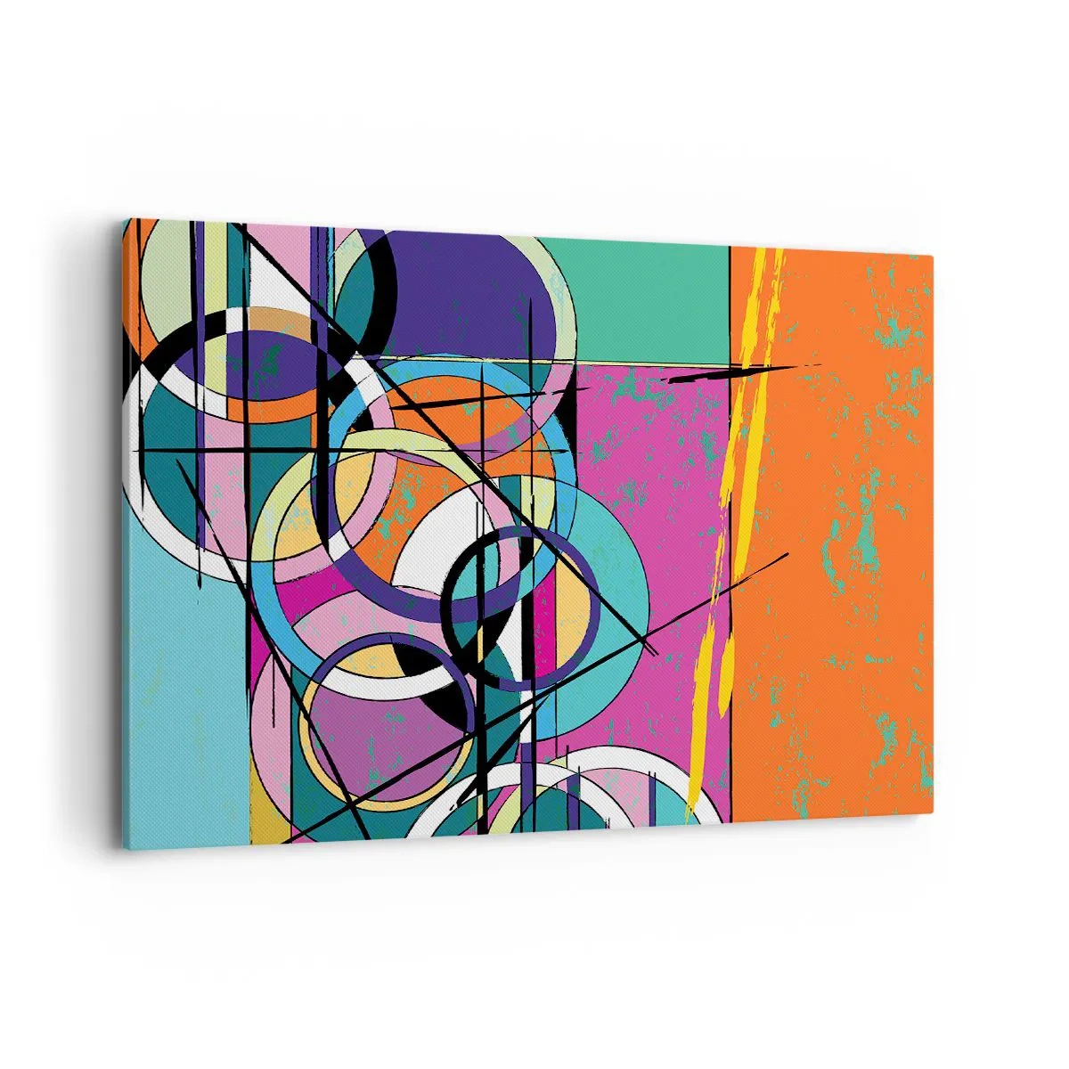 Obraz na plátne - Kruh za kruhom - 100x70 cm