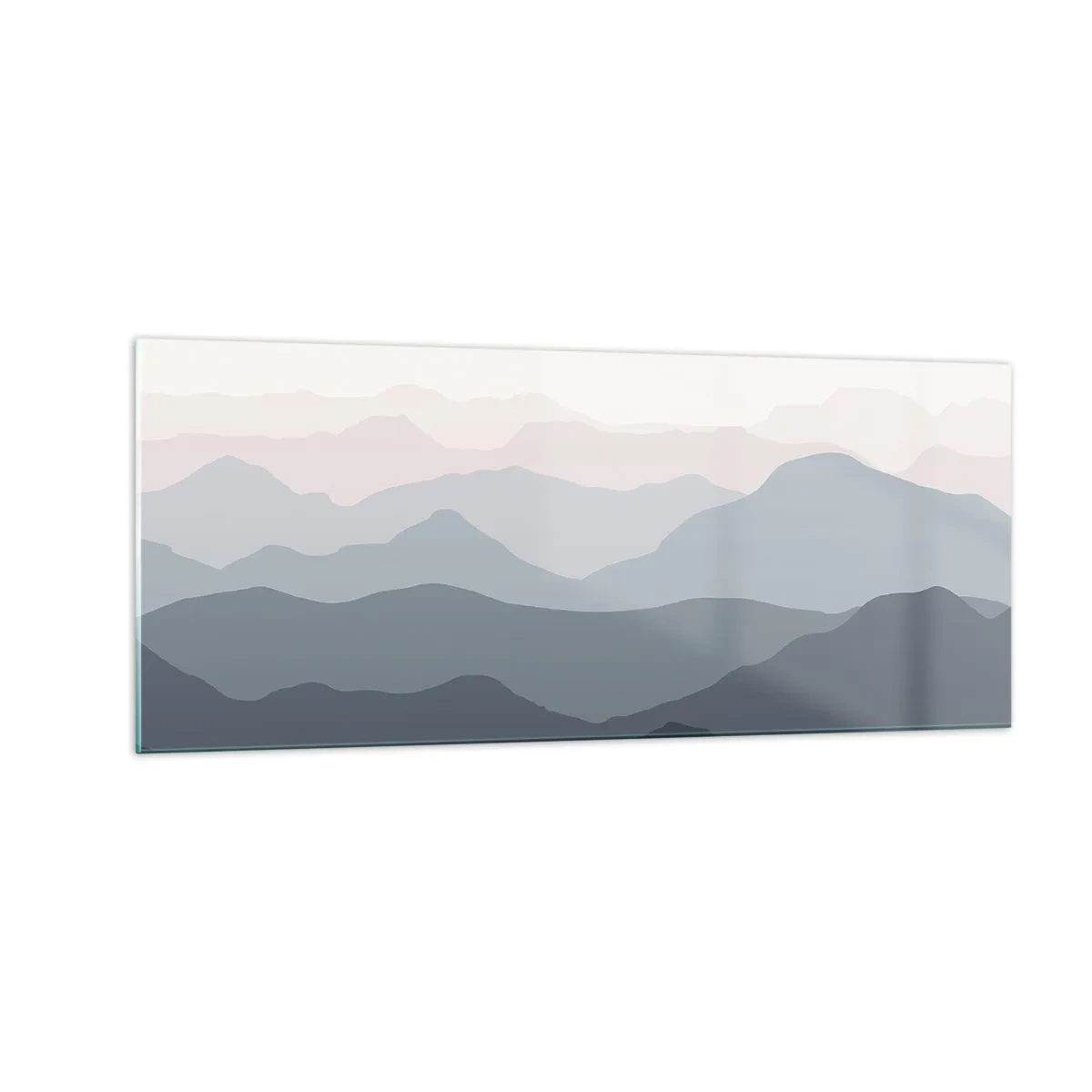 Obraz na skle - Vlny hôr - 100x40 cm