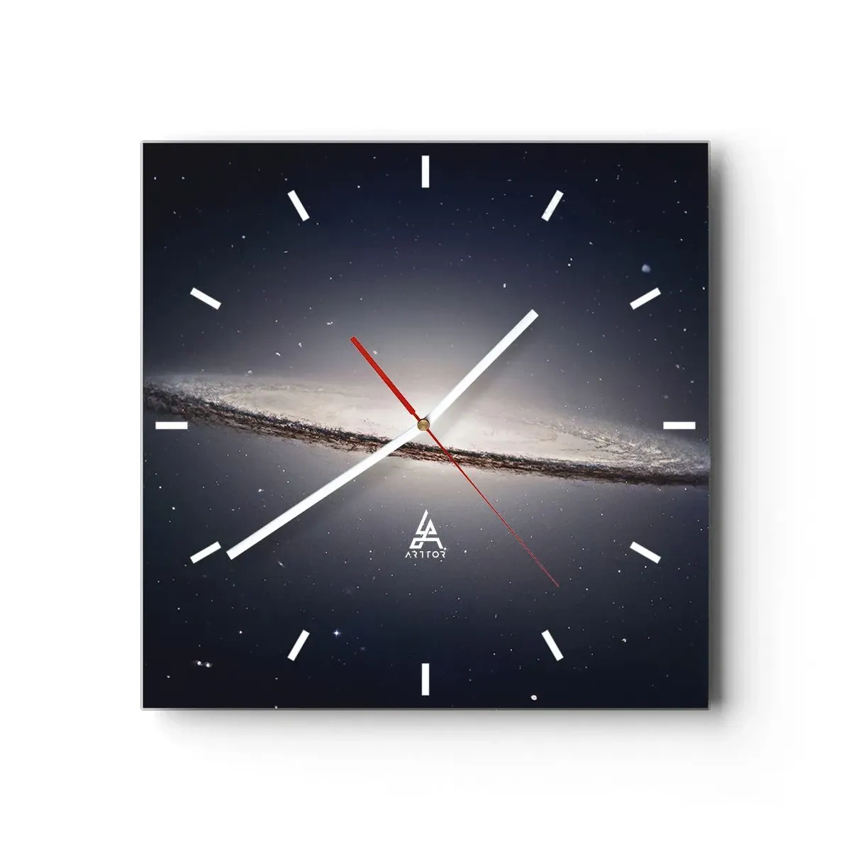 Nástenné hodiny - Kedysi dávno v jednej preďalekej galaxii… - 40x40 cm