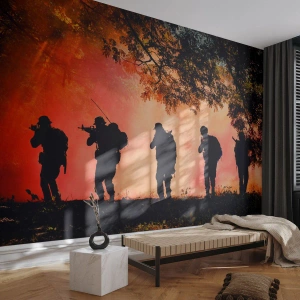 Fototapeta na mieru Premium Sand - …Všetci za jedného. - Vojak, Zbraň, Puška
