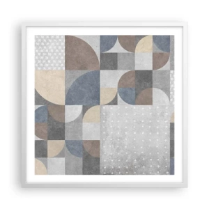 Plagát v bielom ráme - Keramická fantázia - 60x60 cm