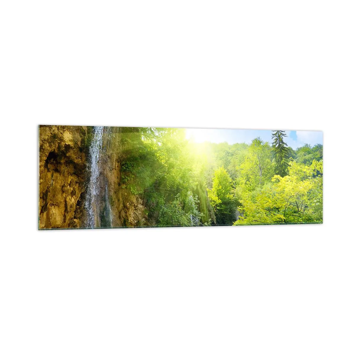 Obraz na skle - To musí byť Eden - 160x50 cm