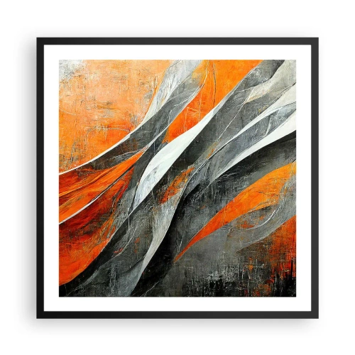 Plagát v čiernom ráme - Žiar a chlad - 60x60 cm