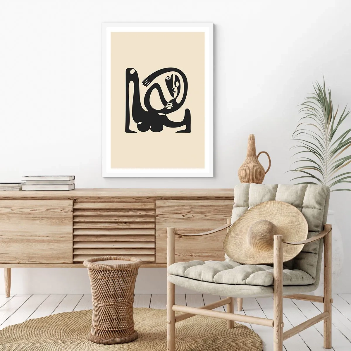 Plagát v bielom ráme - Skoro Picasso - 50x70 cm