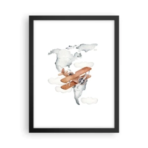 Plagát v čiernom ráme - V priekopníckom duchu - 30x40 cm