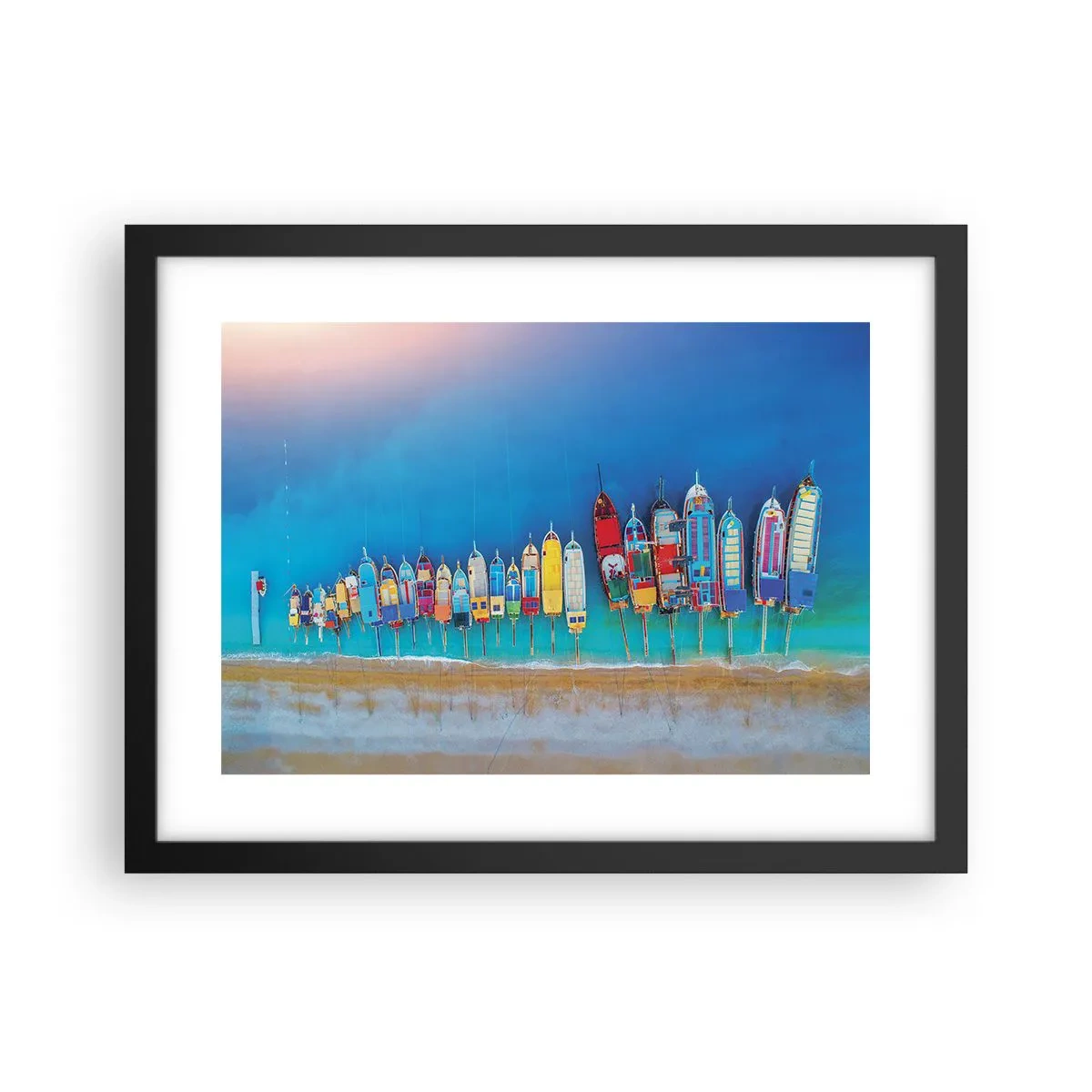 Plagát v čiernom ráme - Z vtáčej perspektívy - 40x30 cm