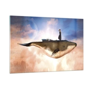 Obraz na skle - Surrealistická cesta - 120x80 cm