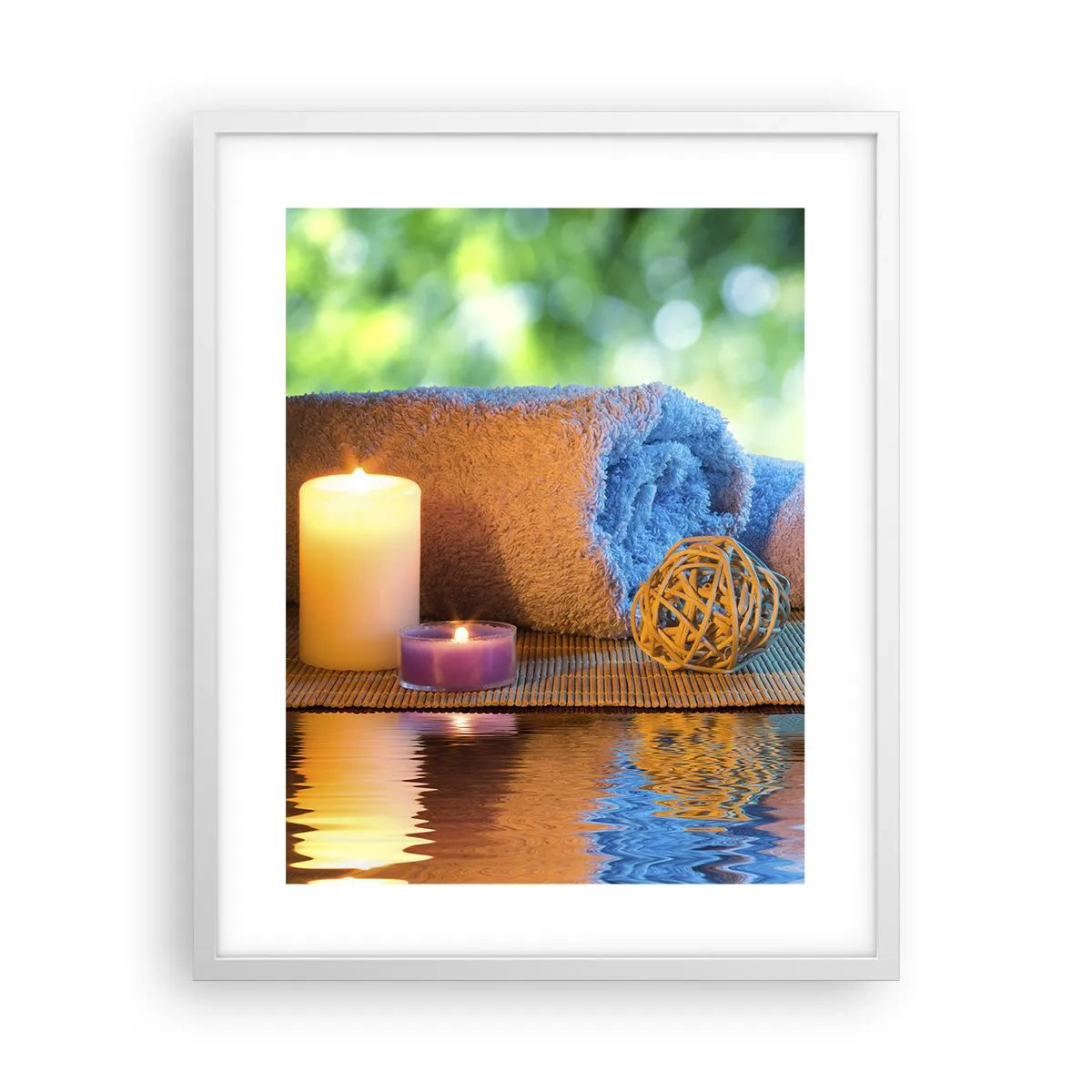 Plagát v bielom ráme - Čas pre telo - 40x50 cm