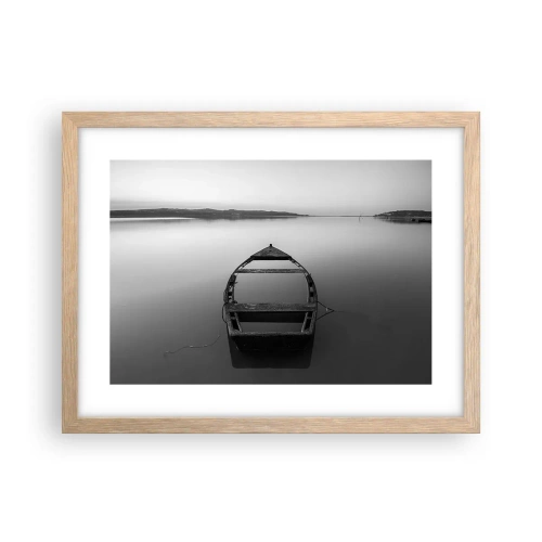 Plagát v ráme zo svetlého duba - Túžba a melanchólia - 40x30 cm