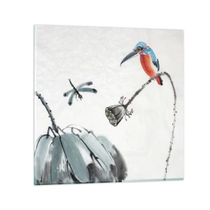 Obraz na skle - Život lúky - 70x70 cm