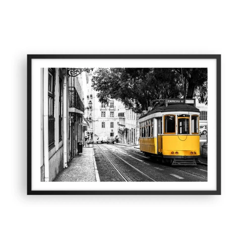 Plagát v čiernom ráme - Fado v pozadí - 70x50 cm