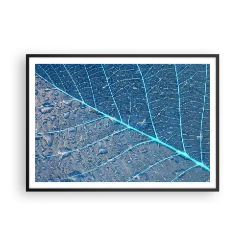Plagát v čiernom ráme - Modrý život - 100x70 cm