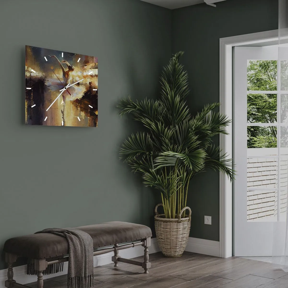 Nástenné hodiny - Zázrak na ulici - 40x40 cm