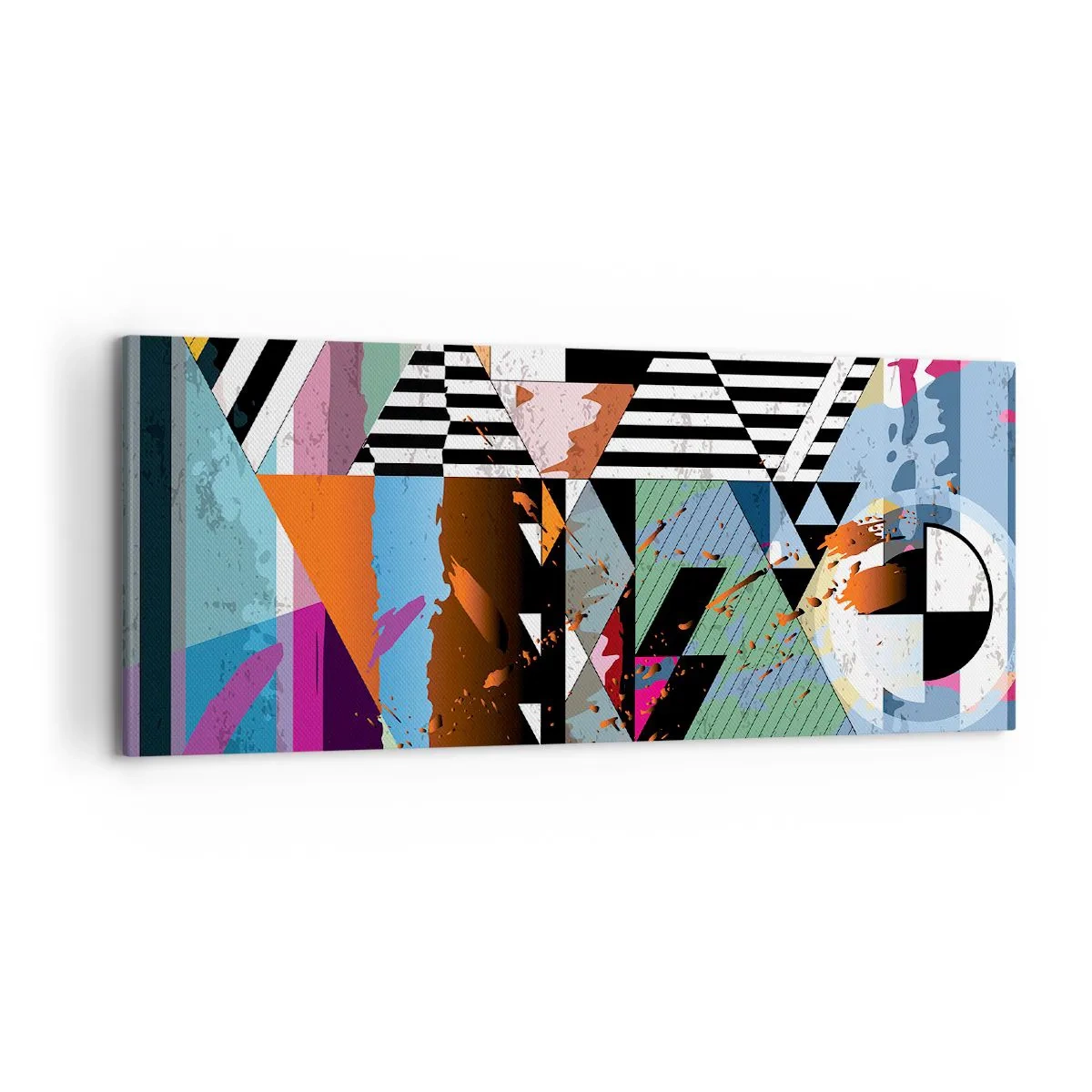 Obraz na plátne - Geometricky a organicky - 120x50 cm