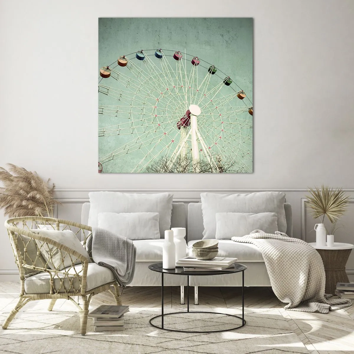 Obraz na skle - Pozývame vás na zábavu - 70x70 cm