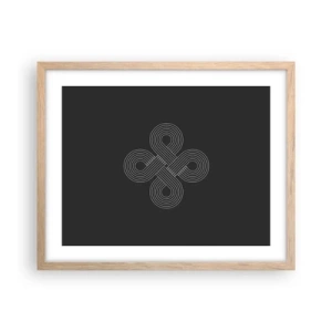 Plagát v ráme zo svetlého duba - V keltskom duchu - 50x40 cm