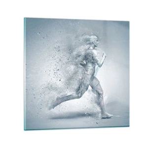 Obraz na skle - Energia kryštalicky čistá - 70x70 cm