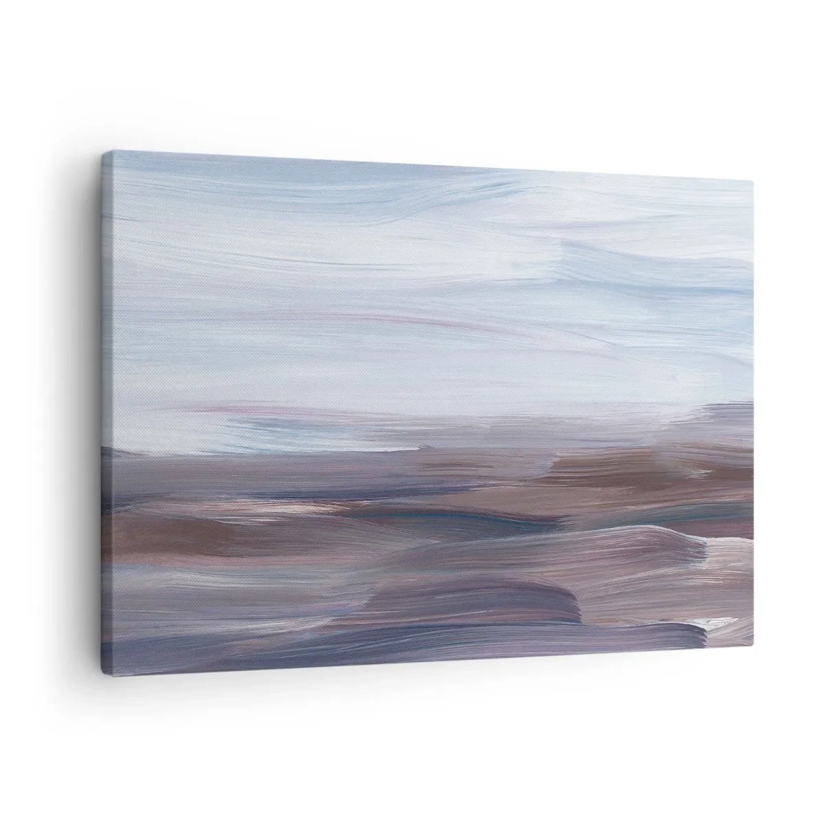 Obraz na plátne - Jemná abstrakcia s jemnými ťahmi v pastelových tónoch. - 70x50cm - Živly: voda - Moderná nástenná dekorácia do obývacej izby a spálne ARTTOR