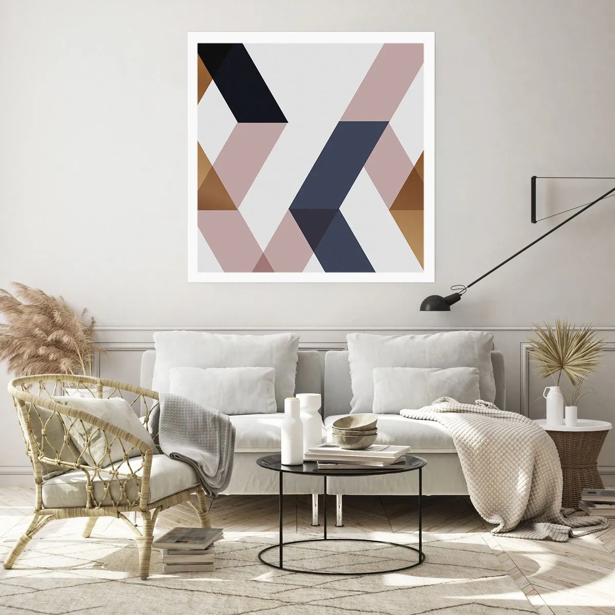 Plagát - Roviny a uhly - 60x60 cm