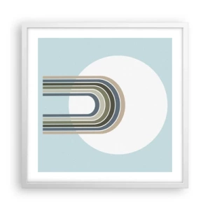 Plagát v bielom ráme - Neodolateľná príťažlivosť - 50x50 cm