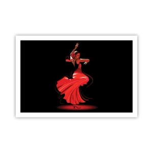 Plagát - Horúca duša flamenco - 91x61 cm