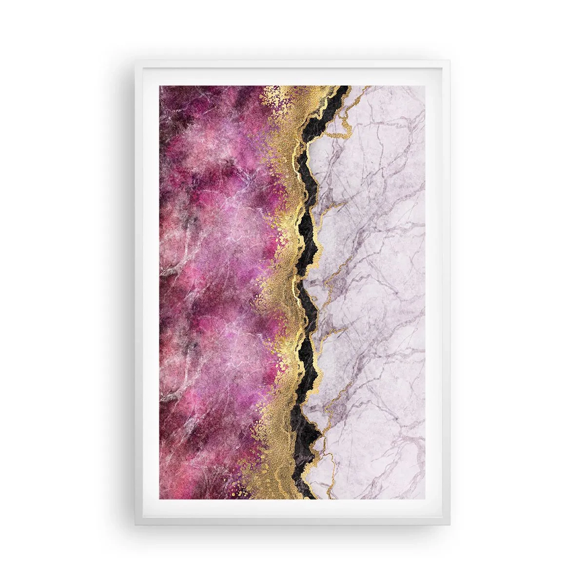 Plagát v bielom ráme - Na hranici - 61x91 cm