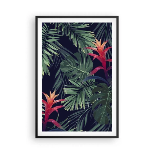 Plagát v čiernom ráme - Vzplanúť v zelenom - 61x91 cm