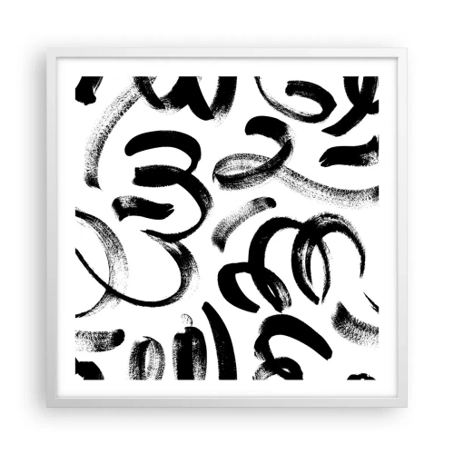 Plagát v bielom ráme - Čierne na bielom - 60x60 cm